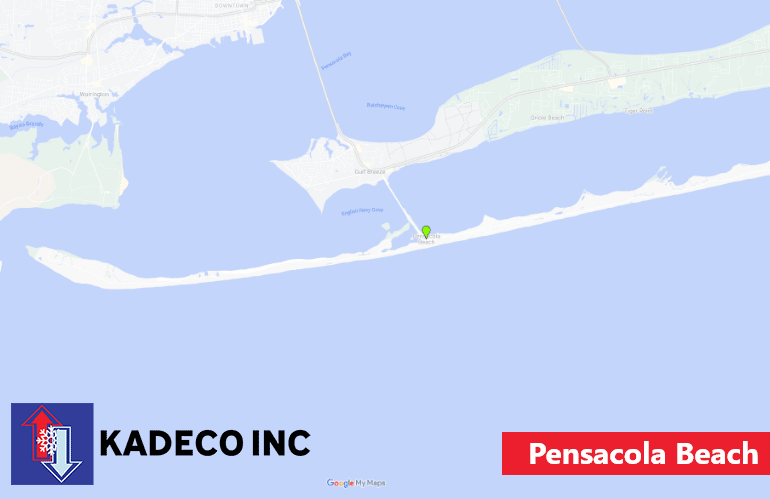 ac repair in pensacola beach fl map